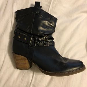 Steve Madden Black Cowboy Boots